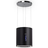 thumbnail of Klarstein Barett Inselabzugshaube Ø35 cm Umluft 558 m³/h LED Aktivkohlefilter Schwarz