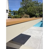 thumbnail of Gartentisch aus beigefarbenem Aluminium mit Tischplatte aus Polywood in Holzoptik (180 x 100 cm) - LAMU
