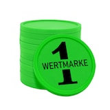 thumbnail of CombiCraft Kunststoff Wertmarken Chips 1 Wertmarke in Grün- 100 Stück - Ø29 mm