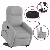 thumbnail of vidaXL Massagesessel mit Aufstehhilfe Elektrisch Wolkengrau Stoff