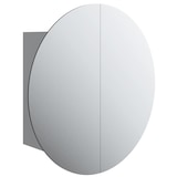 thumbnail of Helloshop26 - Runder Badezimmerschrank mit Spiegel und LED-Beleuchtung 40 x 40 x 17,5 cm grau 02_0006559