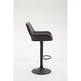 thumbnail of Barhocker Braga Kunstleder braun/schwarz