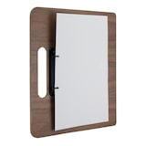 thumbnail of Securit® porte-menu en noyer - Planche à découper avec anneaux