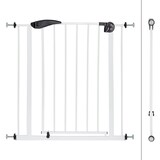 thumbnail of ECD Germany Türschutzgitter 75–85 cm Weiß, Metallgitter ohne Bohren, selbstschließend beidseitig schwenkbar, Sicherheitsgitter für Kinder & Haustiere