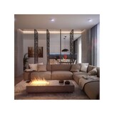 thumbnail of INSERT -Eingebauter Bioethanolbrenner/Einsatz mit 2 Gläsern 60 cm – Linearer Brenner 45 cm / 1 l Fassungsvermögen / Fassungsvermögen 1 l