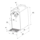 thumbnail of Kontakt 40/K PROFI Bierzapfanlage 2-leitig, 50 Liter/h, Trockenkühlgerät mit Membranpumpe u. integriertem Druckregler, Edelstahlgehäuse, Green Line