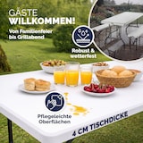 thumbnail of Casaria Bierzeltgarnitur 180 cm Klappbar Kunststoff Campingtisch 2x Campingbank Festzeltgarnitur Weiß 3 tlg