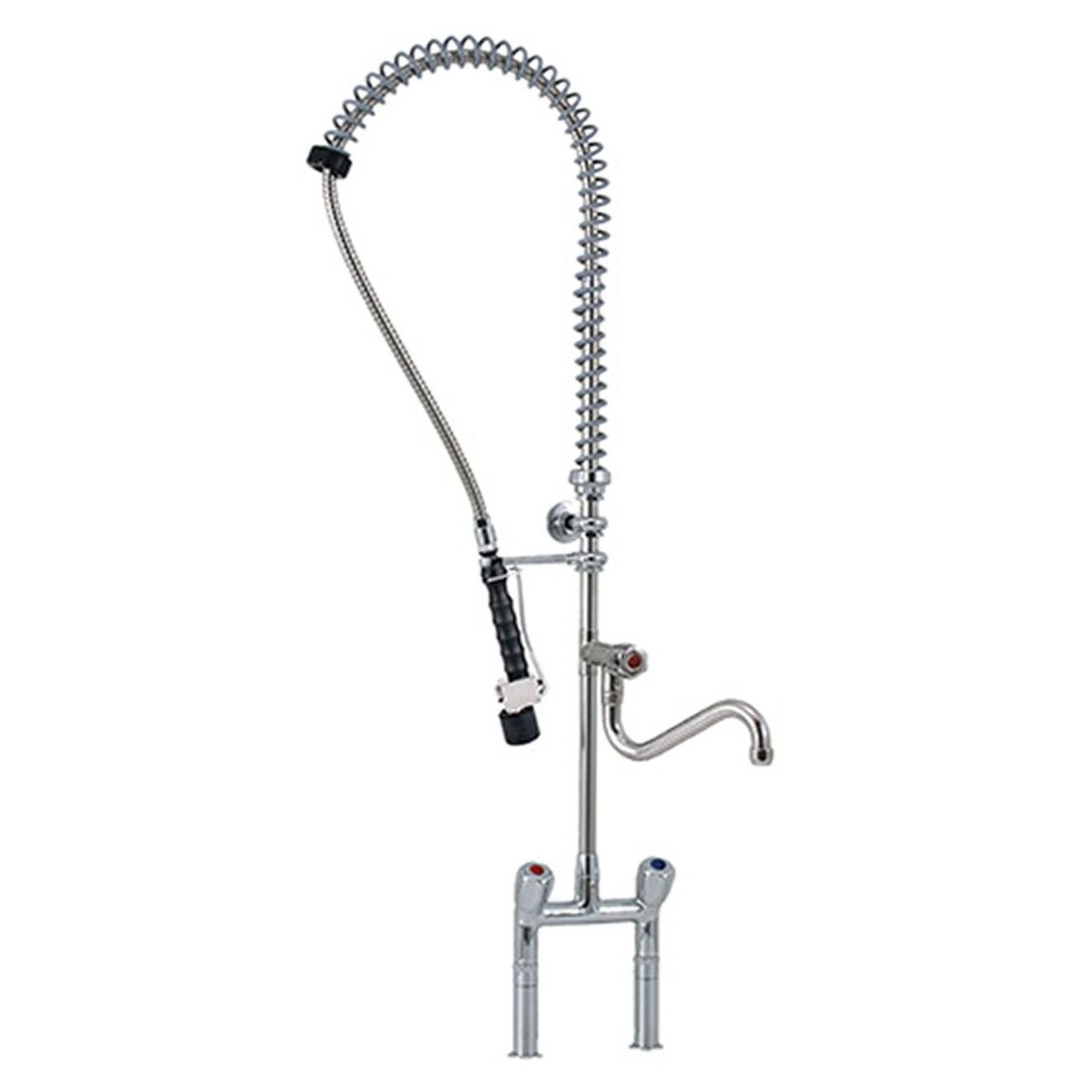 KBS Geschirrwaschbrause mit Schwenkhahn Knebel und Brause Wandmontage ø 1/2