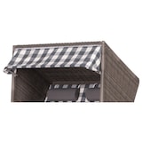 thumbnail of Strandkorb deVries PURE® Standard - PE grey - Dessin 478 - inkl. Schutzhülle