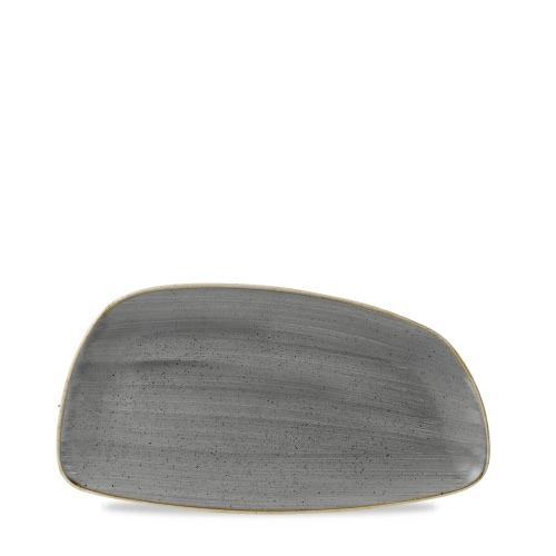 12 x Platte oval 30x15,5cm STONECAST peppercorn grey