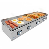 thumbnail of LUX WORLDMAI Gasgrillplatte 120 cm aus gewalztem Stahl für die Gastronomie. INOX Grillplatte für Küchen in Bars und Restaurants.