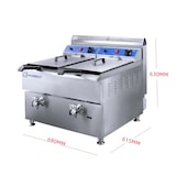 thumbnail of Freidora a gas de 18+18 litros de 680x630x645h mm