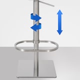 thumbnail of 2er Set Barhocker Damaso Samtbezug braun/Edelstahl