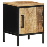 thumbnail of vidaXL Nachttisch Braun und Schwarz 30 x 30 x 40 cm Massivholz Mango