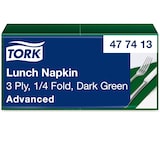 thumbnail of Tork Serviette 477413 33x33cm 3lg. 1/4 Falz dunkelgrün