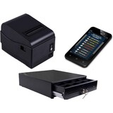 thumbnail of Handy MINI-Kasse für Einzelhandel: 5" Kassenterminal, Bondrucker, Kassenlade