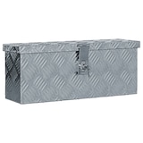 thumbnail of DELUKE® Aluminiumbox mit Deckel - Abschließbar Alubox Deichselbox Alu Anhängerbox Werkzeugkiste Metall Transportbox Metallkiste, 48,5x14x20cm Silber