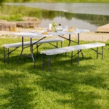 thumbnail of tectake Campingtafelset Panja wit opvouwbaar - wit - 404527