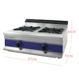 thumbnail of Gaskocher mit 2 Brennern.