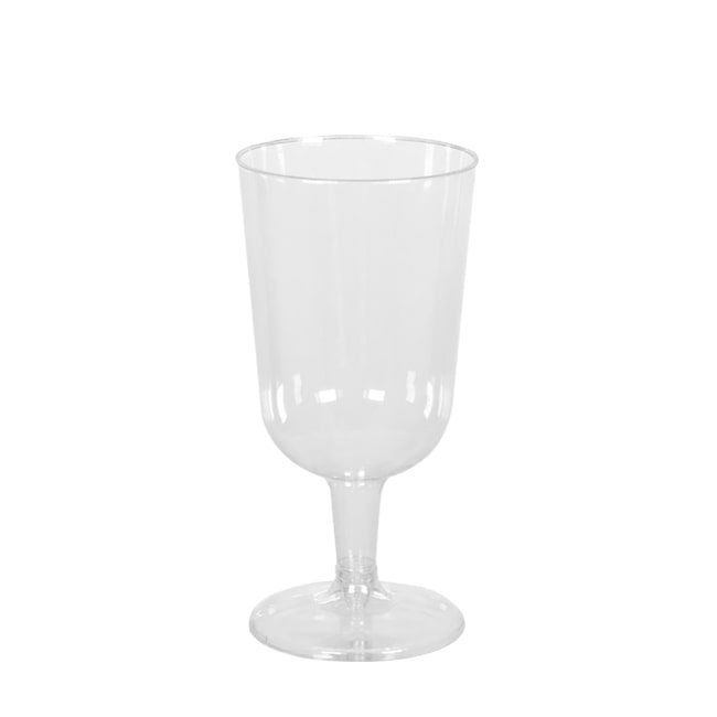 Verres à vin plastique transparent réutilisable 20 cL par 50
