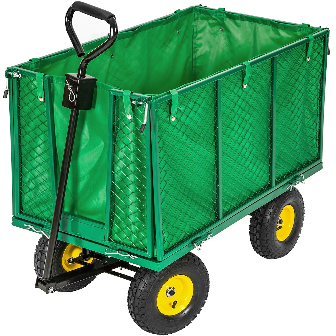 tectake Carrito de transporte máx. 544 kg  Verde
