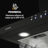thumbnail of Limelight Dunstabzugshaube 60cm Wandhaube 600m³/h schwarz Schwarz