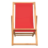 thumbnail of vidaXL Strandstuhl Klappbar Massivholz Teak Rot