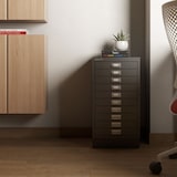 thumbnail of BISLEY Schubladenschrank aus Metall für DIN A3 in oxfordblau Schrank mit 10 Schubladen und Sockel Büroschrank Werkzeugschrank