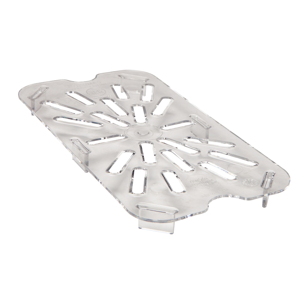 CAMBRO 40CWD-135 - Fundo perfurado GN 1/4 - 16,2 x 26,5 cm - Transparente - Contém 1 unidade.