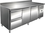 thumbnail of Edelstahl Kühltisch Kühltheke 2 Schubladen/ 2 Türen 231 L -2/+8°C Aufkantung
