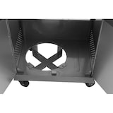 thumbnail of METRO PROFESSIONAL Barbecue à gaz Texas, 3 brûleurs, sur chariot, acier revêtu en poudre, 157 x 64 x 122 cm, puissance de 9kW, 4 roulettes, argent