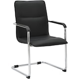 thumbnail of CLP Chaise cantilever Seattle en similicuir Similicuir HBT: 92x57x59 cm Noir