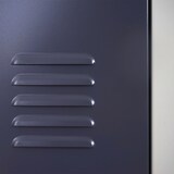 thumbnail of Taquilla Boston T853, armario taquilla, taquilla para objetos de valor, metal 185x38x45cm ~ gris oscuro