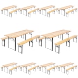 thumbnail of Lot de 10 Set Brasserie table et banc 220 cm - Oviala