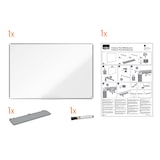 thumbnail of NOBO Lavagna Bianca Magnetica PREMIUM PLUS, Acciaio Laccato, 900x600mm, Cornice in alluminio, Montaggio ad angolo, Vaschetta Porta Accessori, 1915155