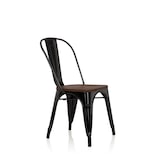 thumbnail of Stoel VANTAGGIO COMFORT W metallic zwart / zitting van echt hout hjh OFFICE
