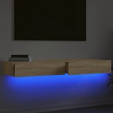 thumbnail of vidaXL TV-Schränke mit LED-Leuchten 2 Stk. Sonoma-Eiche 60x35x15,5 cm