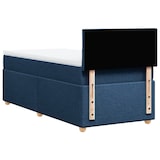 thumbnail of vidaXL Boxspringbett mit Matratze Blau 100x200 cm Stoff