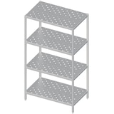 thumbnail of Regal mit gelochten Böden, 1200x500x1800 mm, Selbstmontage