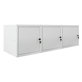 thumbnail of PROREGAL MegaDeal 3x Casier métallique verouillable CUBIC, HxLxP 35x35x35cm, Gris, Armoire à casier cube, consigne polyvalente, vestiaire