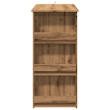 thumbnail of Mesa bar con estante almacenaje roble artisan 102x50x103,5 cm