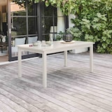 thumbnail of Ausziehbarer Gartentisch aus Aluminium Beigefarbe