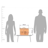 thumbnail of Ruitertassen Lehrertasche Leder Damen Herren 40x31cm Schultasche Aktentasche 2 Fächer natur braun