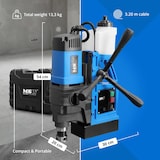 thumbnail of MSW - Magneetboormachine - 1650 W - 290/510 tpm - boordiameter max. 16/50 mm