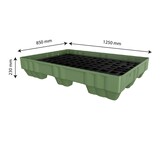 thumbnail of GILAC Palette de rétention - 150 L - Vert G052292