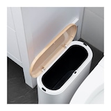 thumbnail of Poubelle De Salle De Bain étroite Push - Aldo - Kitchen Move - 10 L - Bois
