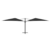 thumbnail of METRO PROFESSIONAL Guarda-sol duplo quadrado, alumínio, 3 x 3 m, com manivela, repelente de água, antracite/cinzento