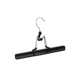 thumbnail of Relaxdays Hosenbügel Metall 5er Set, 360° drehbarer Haken, fest schließend, Rockbügel, gummierte Klemmen, 26cm, schwarz