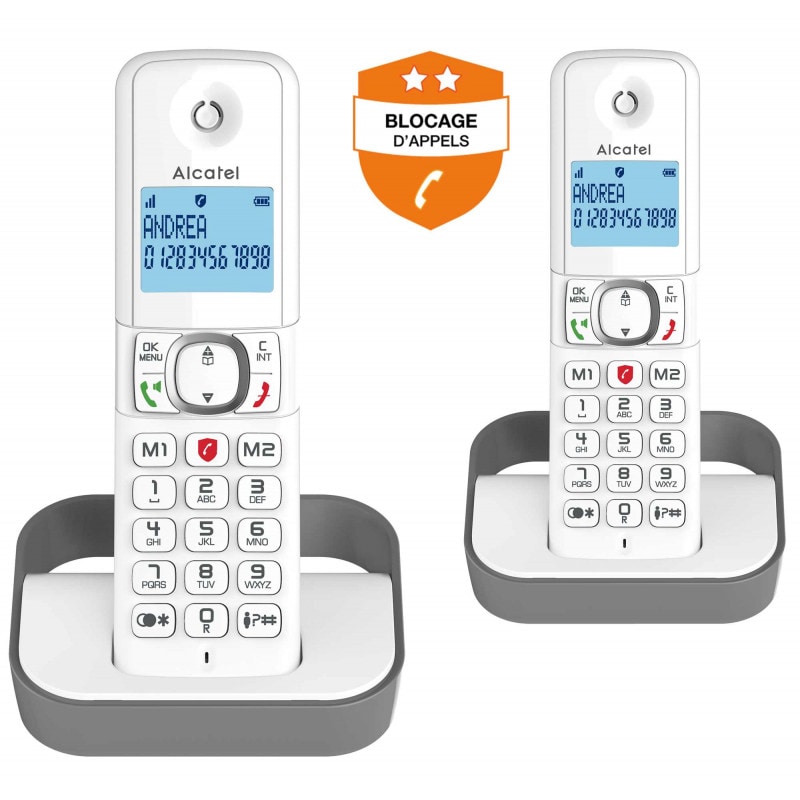Téléphone Sans Fil Alcatel F860duogrey