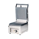 thumbnail of Romux® Grelhador de Contato Elétrico de 26 cm de Bancada em Aço Inox com Superfície Dupla Ranhurada | Grelhador Profissional 300° - 1300 W
